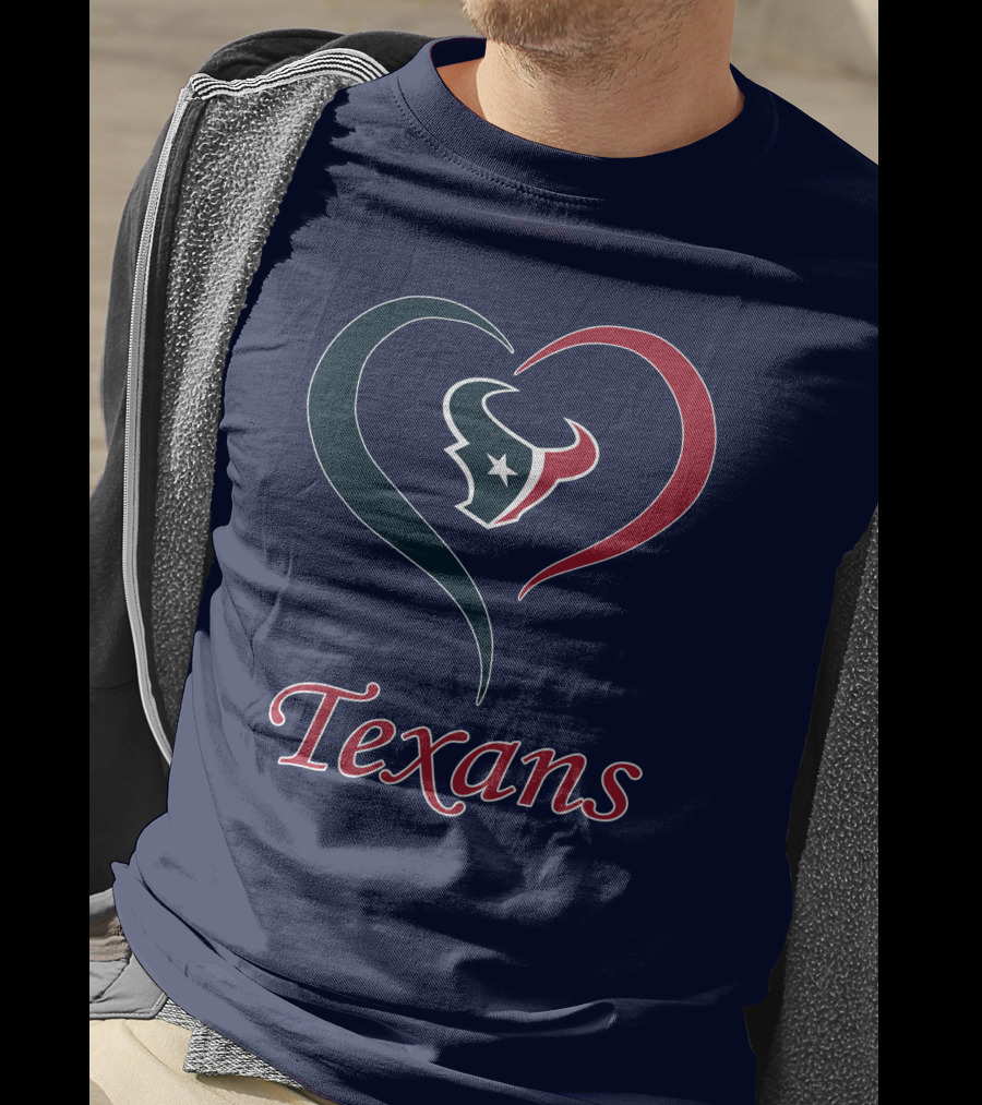 Houston Texans Heart Logo Texans T-Shirt