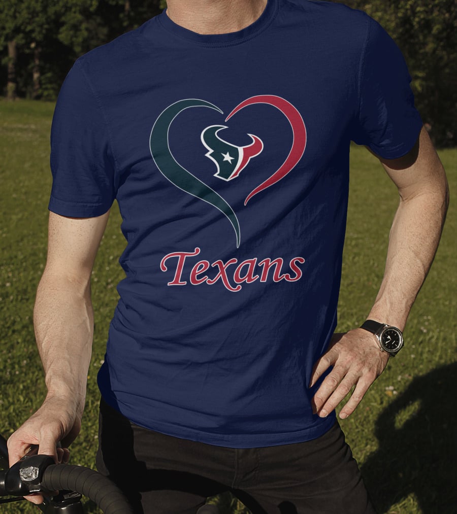 Houston Texans Heart Logo Texans T-Shirt