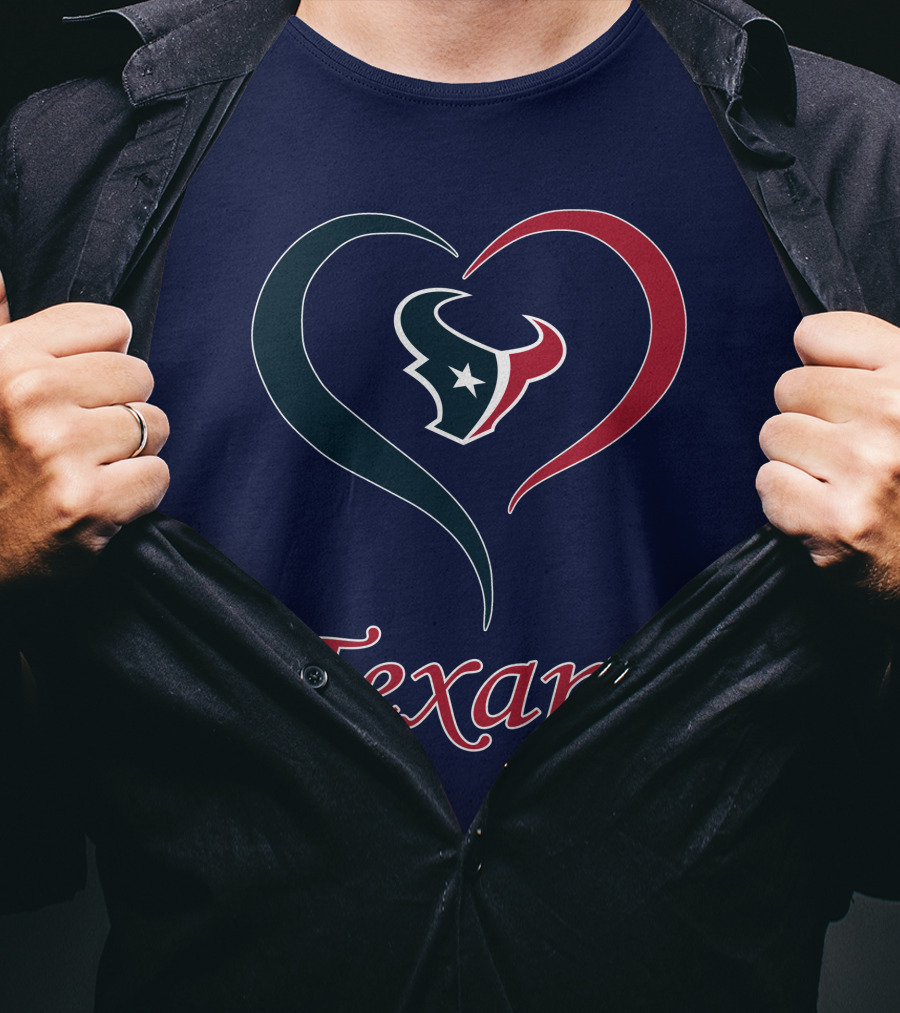 Houston Texans Heart Logo Texans T-Shirt