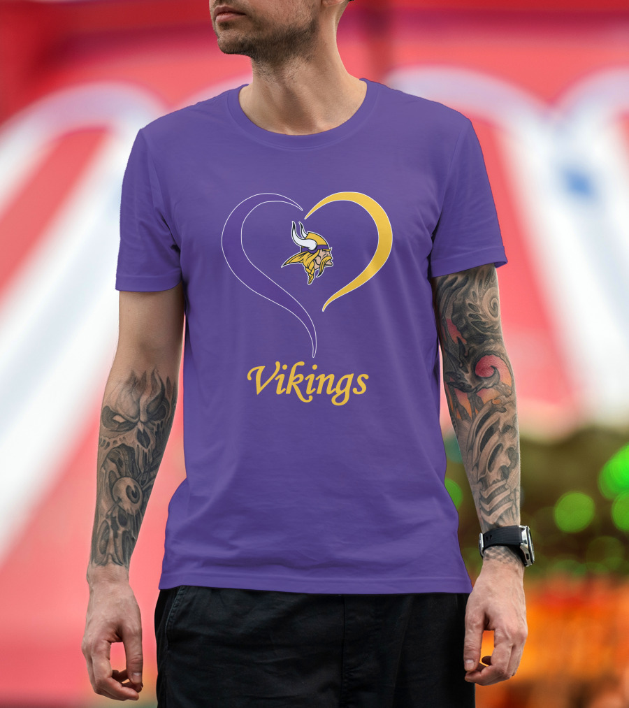 Minnesota Vikings Heart Logo in My Heart T-Shirt