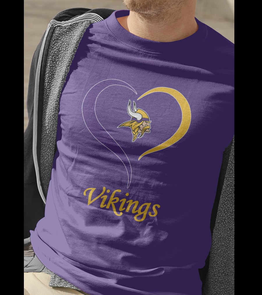 Minnesota Vikings Heart Logo In My Heart T-Shirt