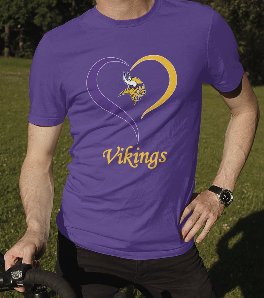 Minnesota Vikings Heart Logo In My Heart T-Shirt