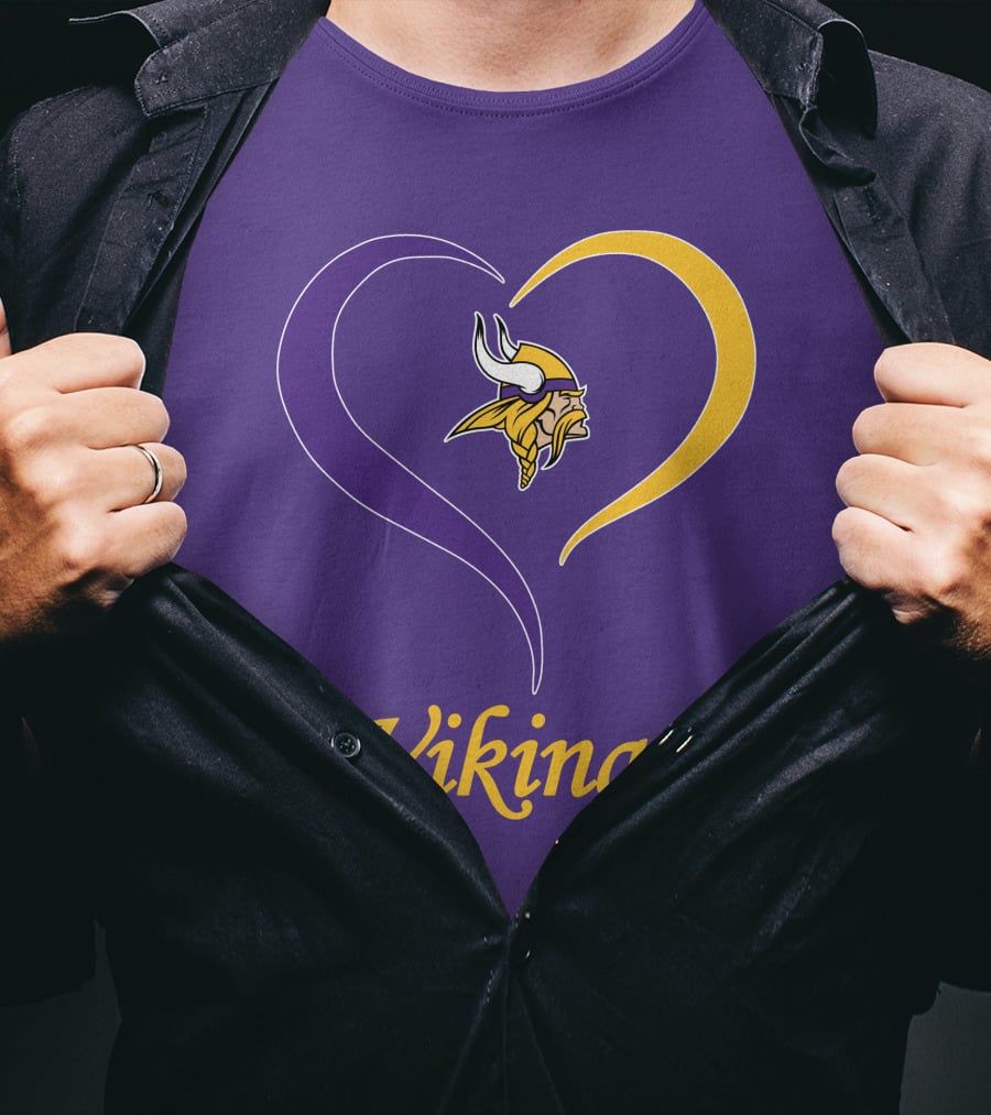 Minnesota Vikings Heart Logo In My Heart T-Shirt