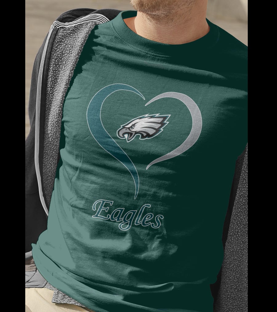 Eagles Heart Emblem With Philadelphia Iconic T-Shirt