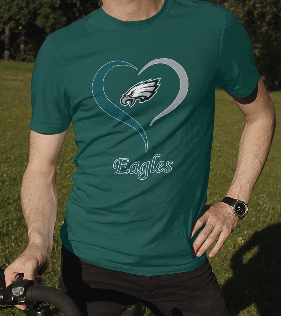 Eagles Heart Emblem With Philadelphia Iconic T-Shirt