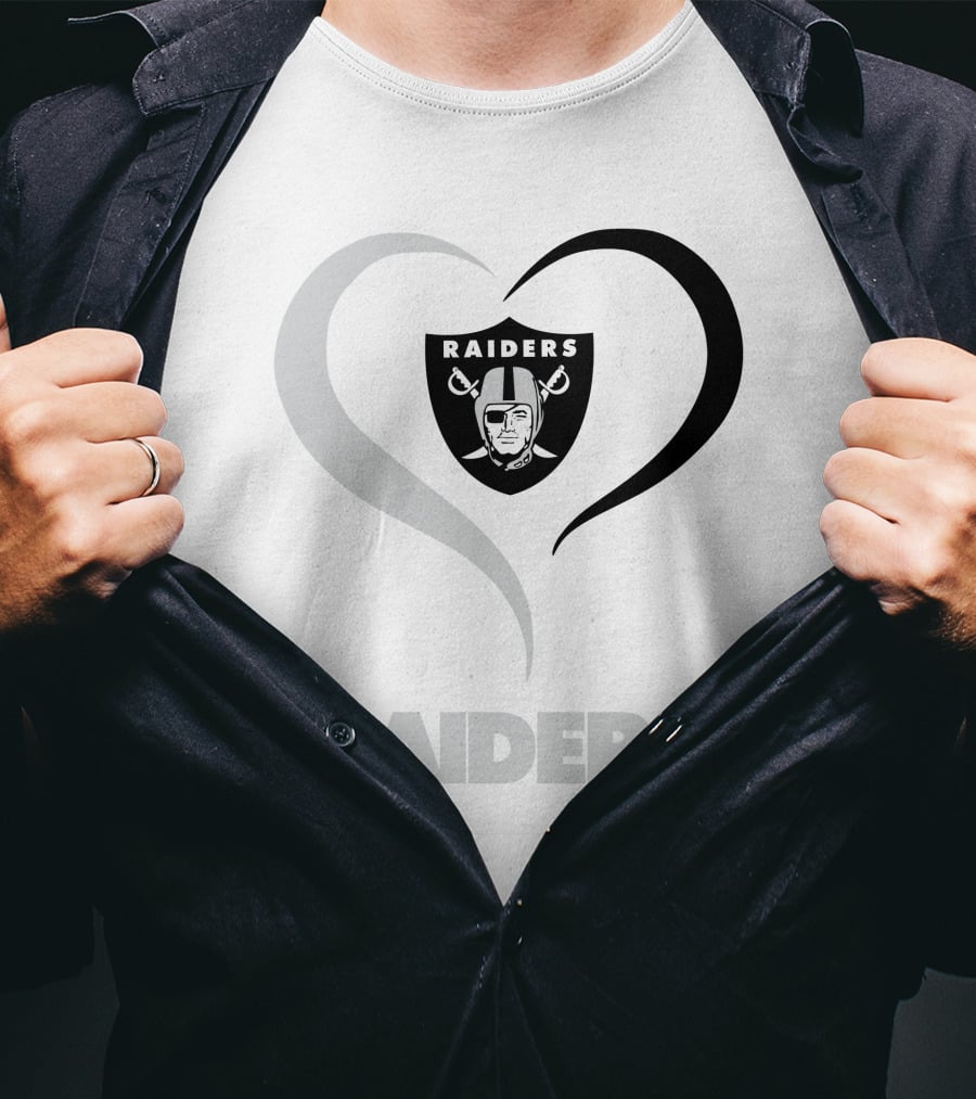 Raiders Heart Las Vegas Raiders T-Shirt