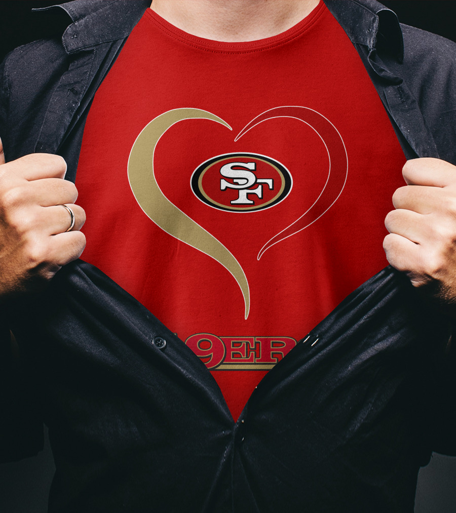49ers Heart SF T-Shirt