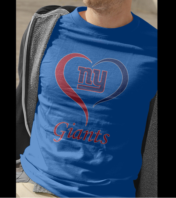 Ny Giants Heart Fan Love T-Shirt