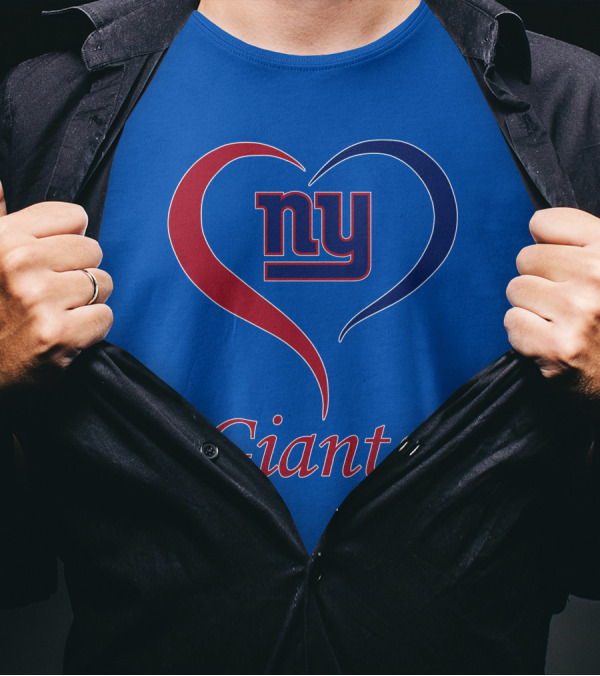 Ny Giants Heart Fan Love T-Shirt