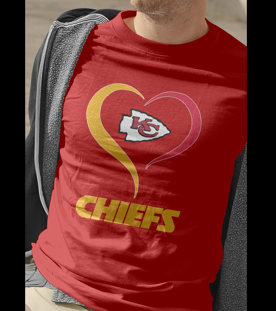 Kansas City Chiefs Heart Logo Chiefs T-Shirt