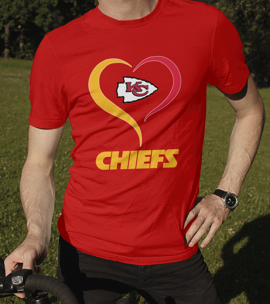 Kansas City Chiefs Heart Logo Chiefs T-Shirt