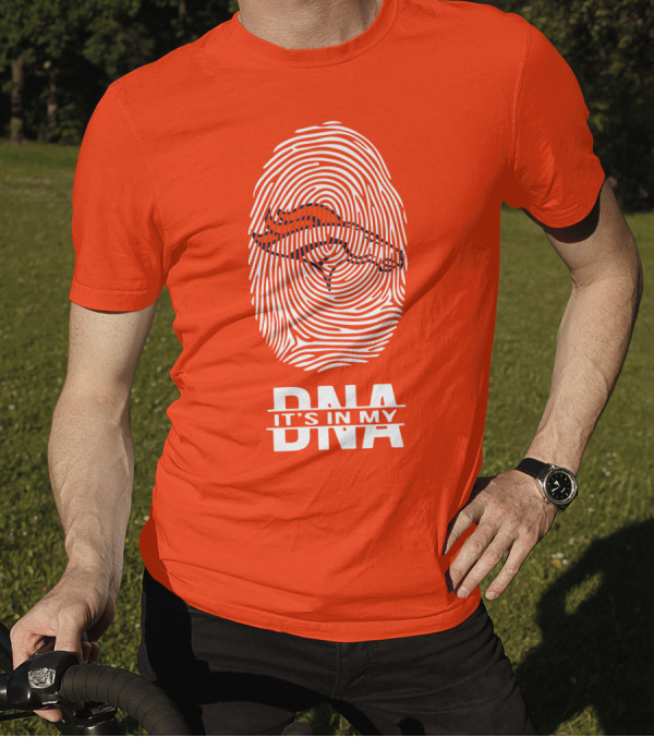 Denver Broncos DNA Fingerprint Emblem It's In My DNA T-Shirt