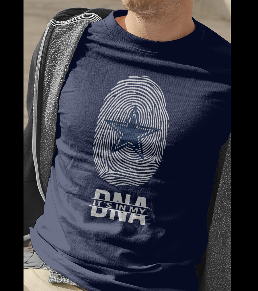 Dallas Cowboys It's In My Dna Fingerprint Star T-Shirt