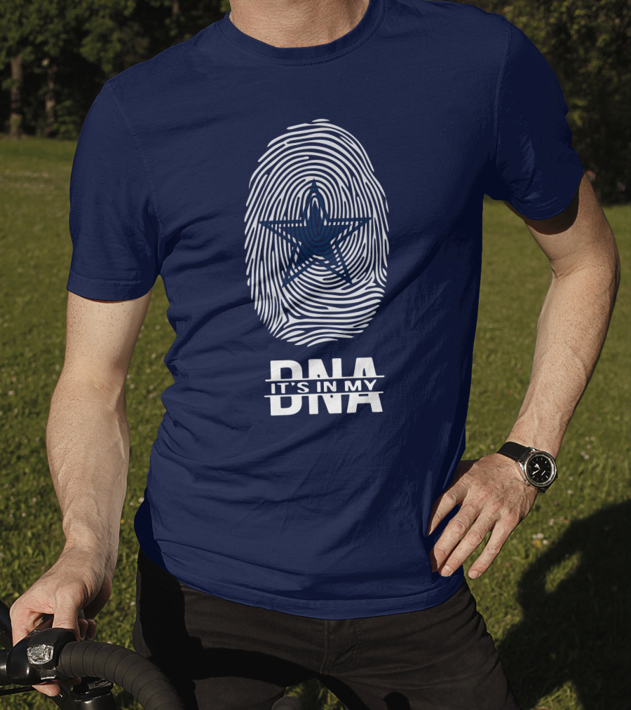 Dallas Cowboys It's In My Dna Fingerprint Star T-Shirt
