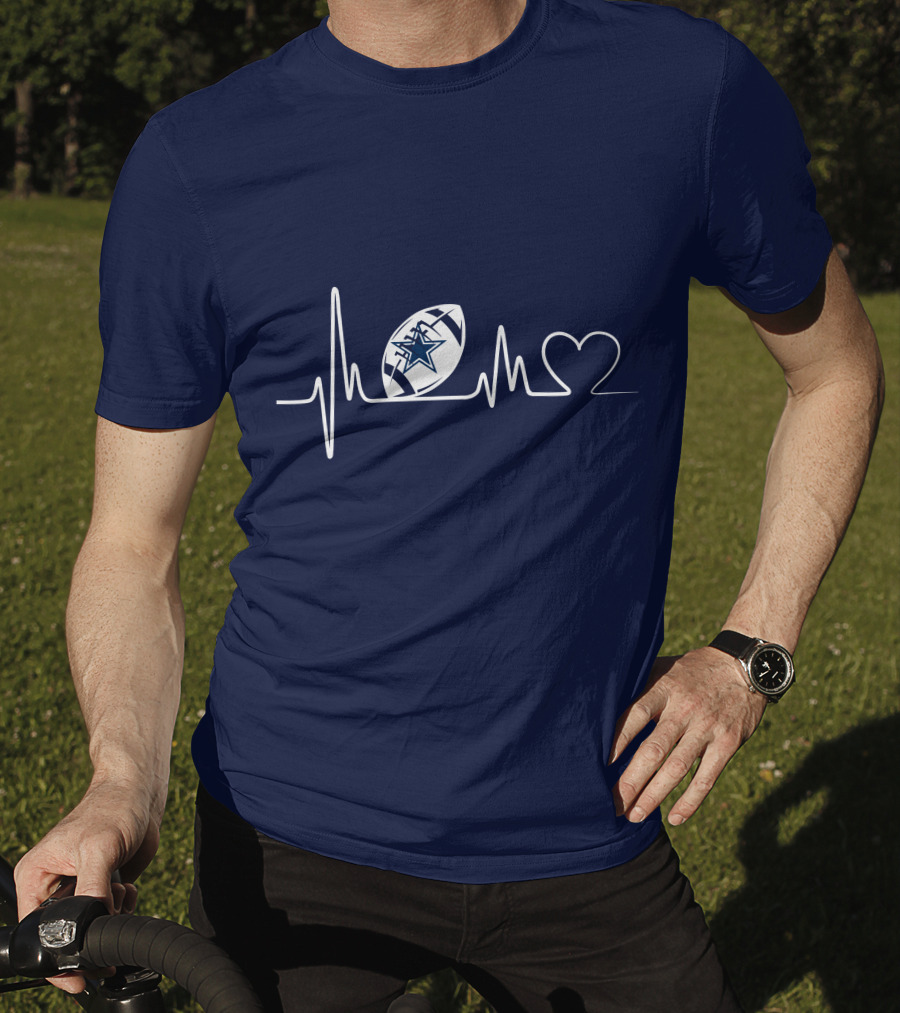 Dallas Cowboys Football Heartbeat T-Shirt