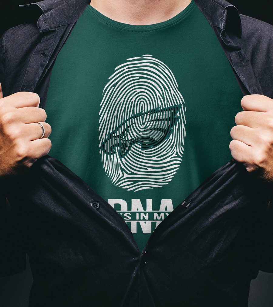 Philadelphia Eagles DNA It's In My DNA Fingerprint T-Shirt