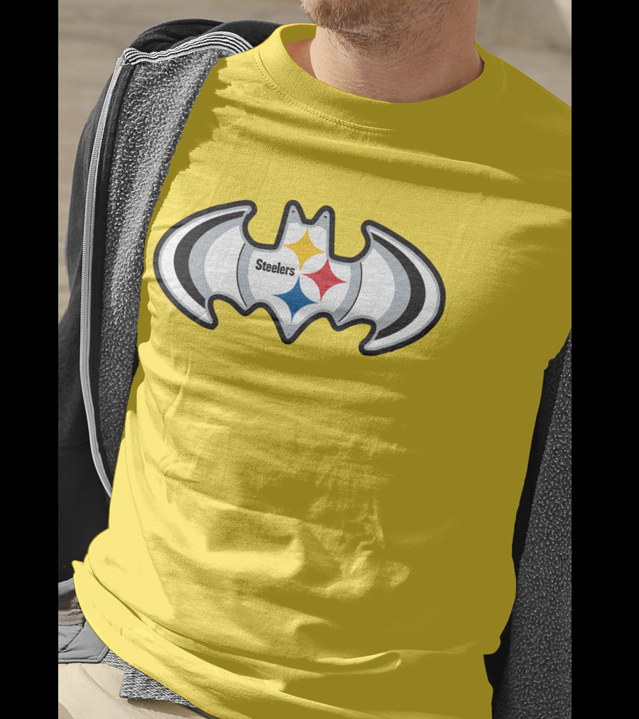 Steelers Batman Logo Pittsburgh Steelers Are Coming T-Shirt