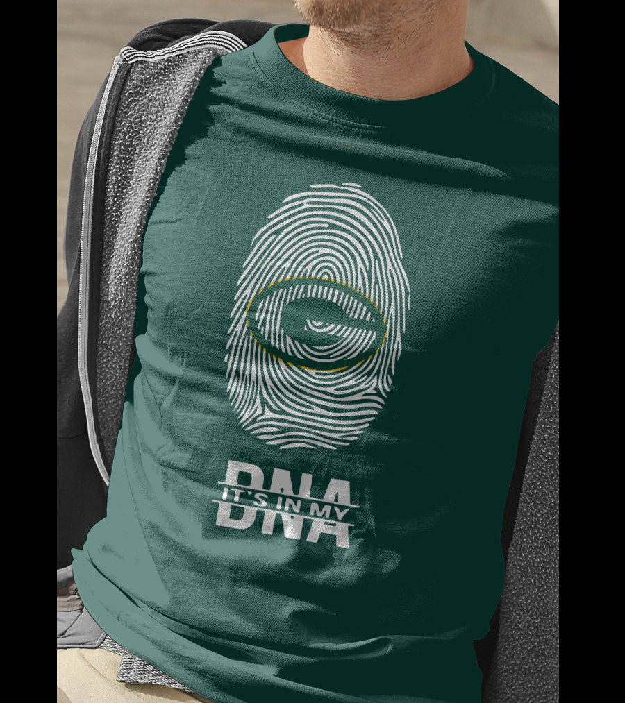 Green Bay Packers DNA It's In My DNA Fingerprint T-Shirt