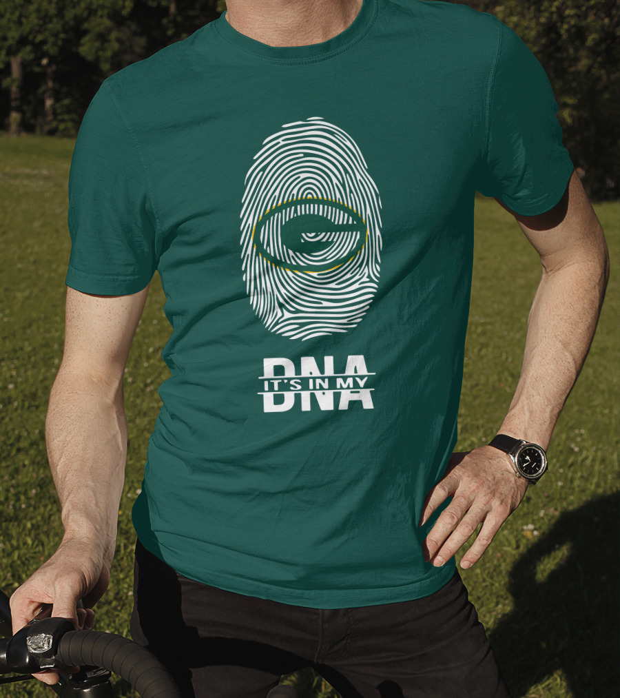 Green Bay Packers DNA It's In My DNA Fingerprint T-Shirt