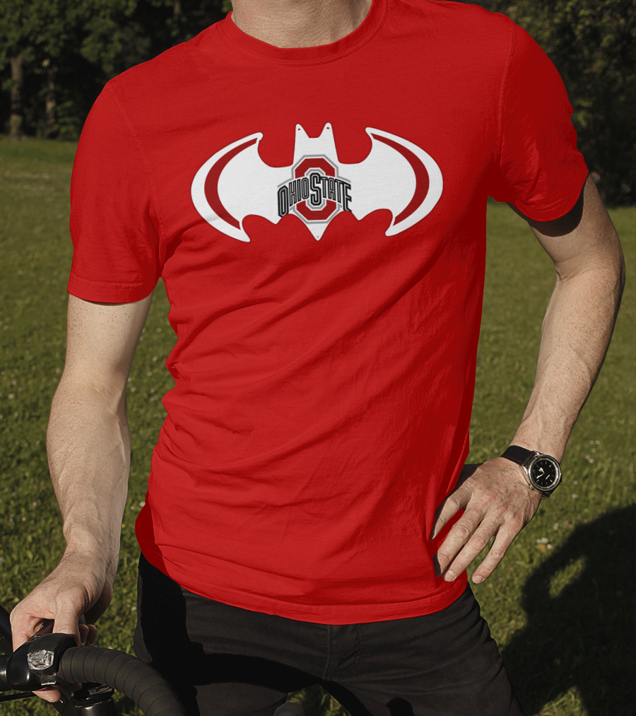 Ohio State Buckeyes Batman Concept T-Shirt