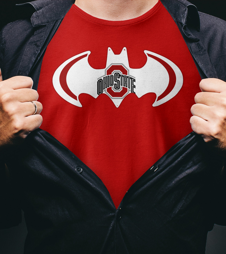 Ohio State Buckeyes Batman Concept T-Shirt
