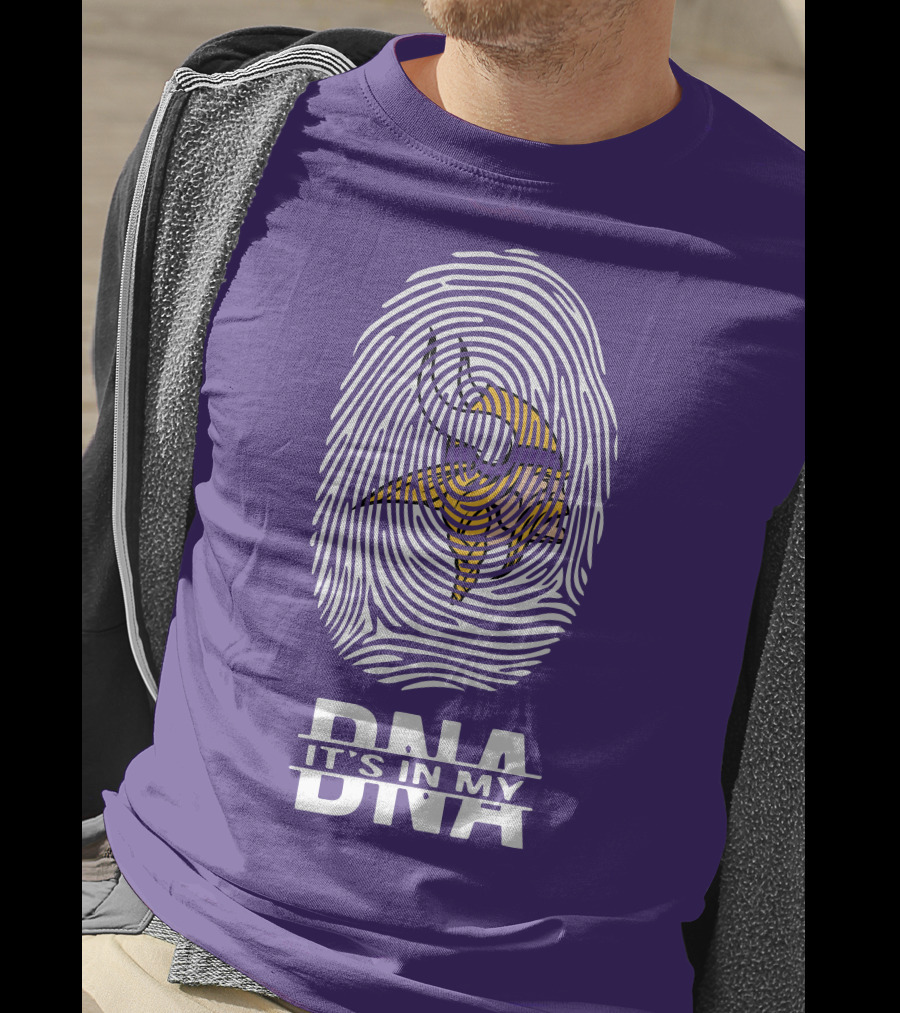 Minnesota Vikings It's In My DNA Fingerprint T-Shirt
