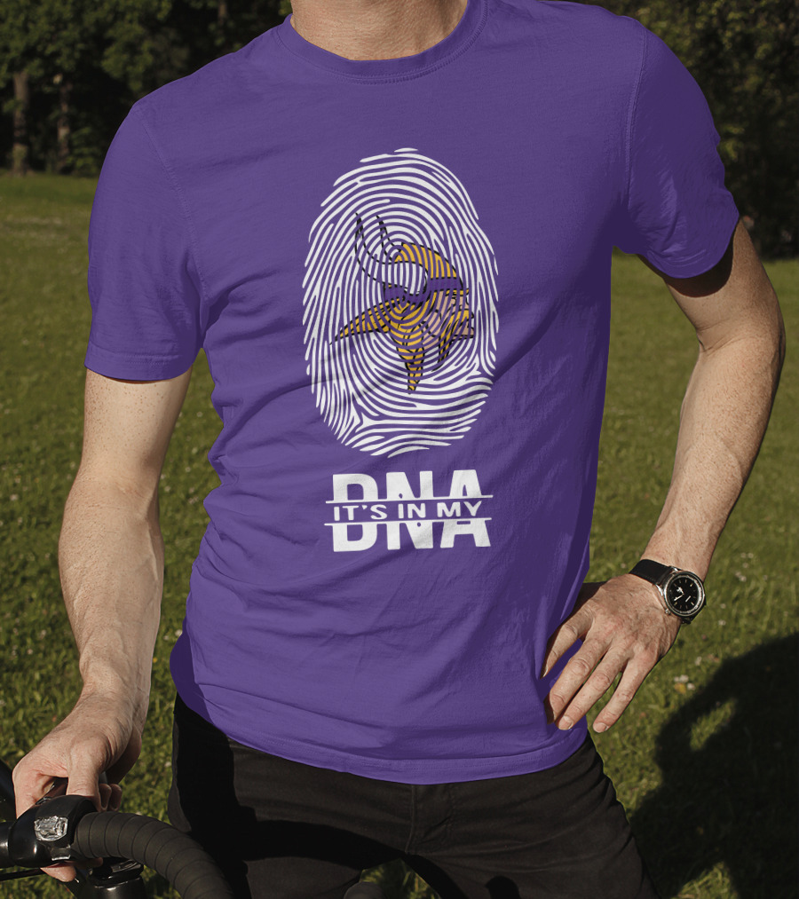 Minnesota Vikings It's In My DNA Fingerprint T-Shirt