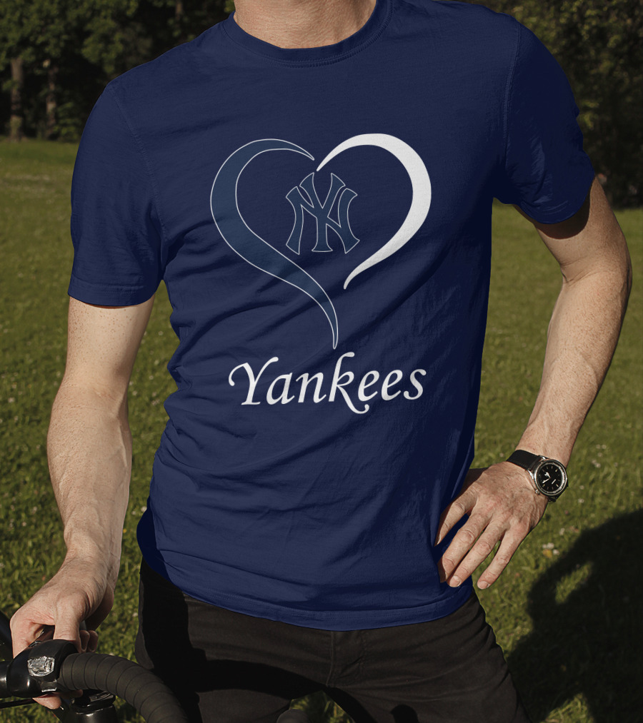 Yankees Heart Logo With NY Yankees Emblem T-Shirt