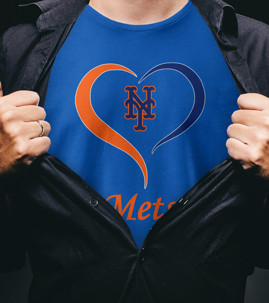 New York Mets Heart Logo Mets T-Shirt