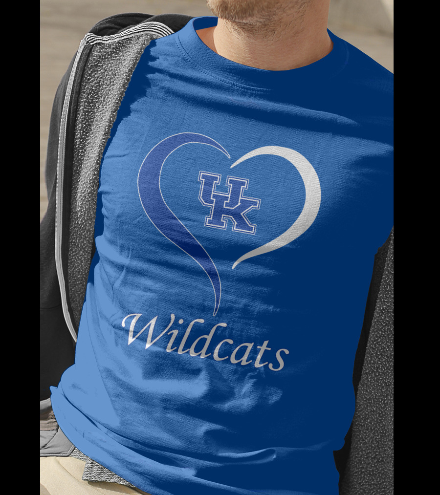 UK Wildcats Heart Wildcats T-Shirt