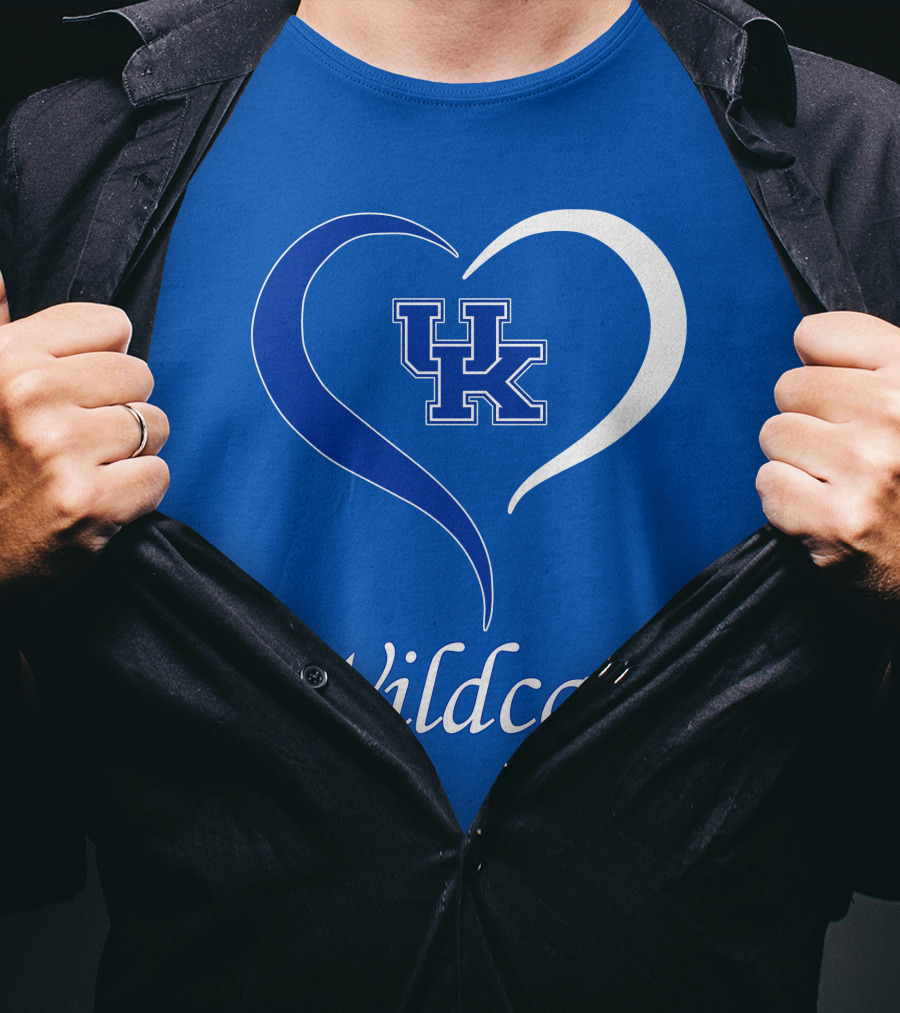 UK Wildcats Heart Wildcats T-Shirt