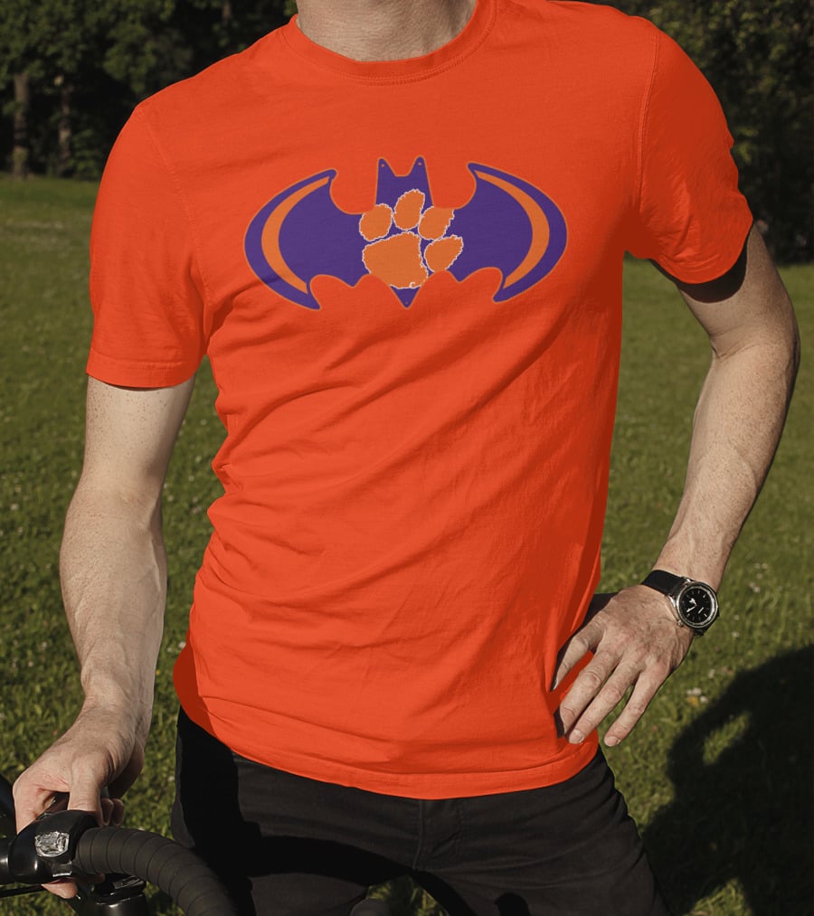 Clemson Tigers Paw Bat T-Shirt
