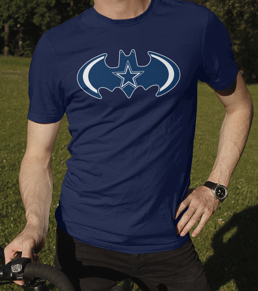 Dallas Cowboys Are Coming Batman Symbol Star T-Shirt