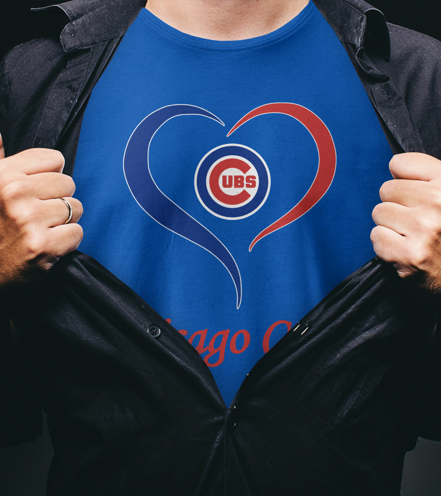 Chicago Cubs Heart Symbol Cubs T-Shirt