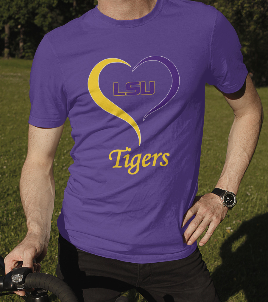 LSU Tigers Heart Symbol Pride T-Shirt