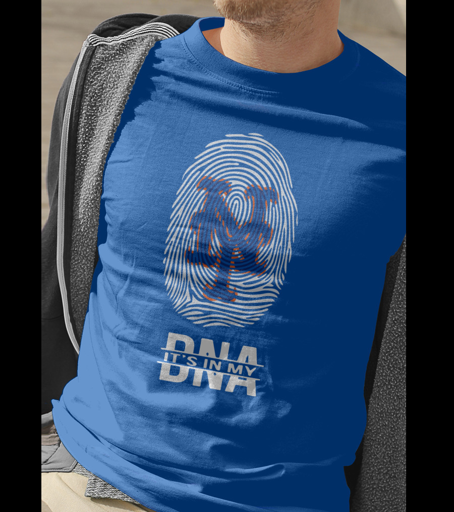 New York Mets Fingerprint Logo It's In My DNA T-Shirt