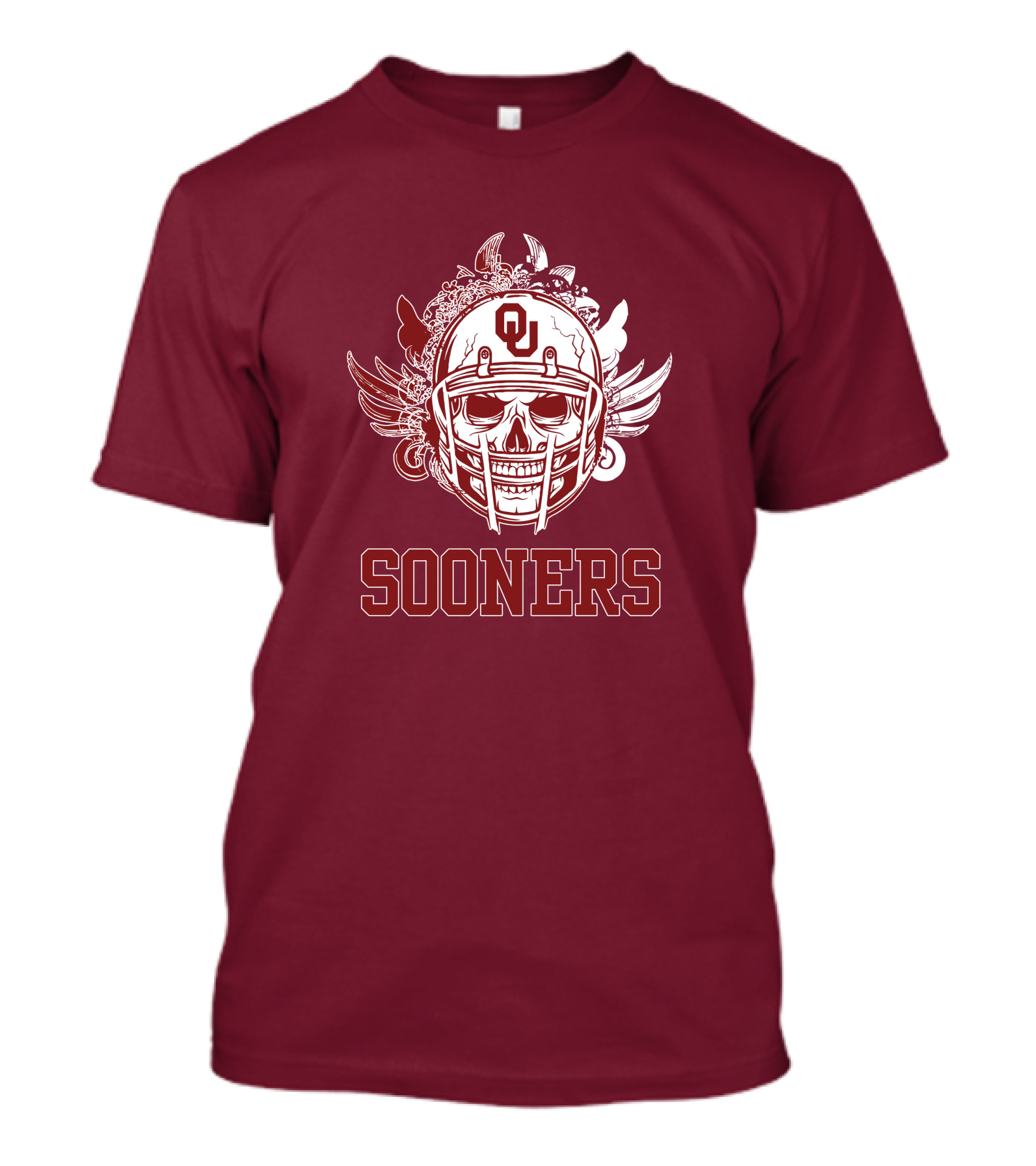 Sooners Skull Helmet OU T-Shirt