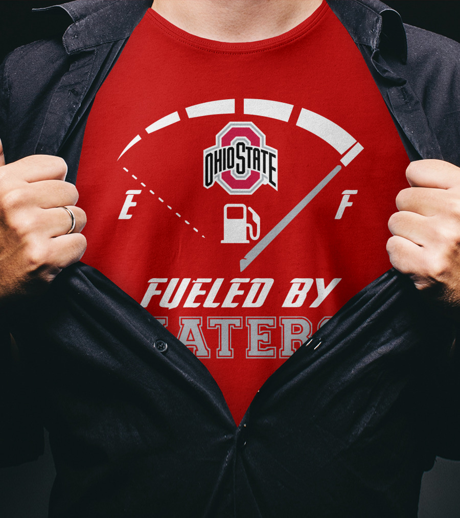Ohio State Buckeyes Fueled By Haters Fuel Gauge T-Shirt