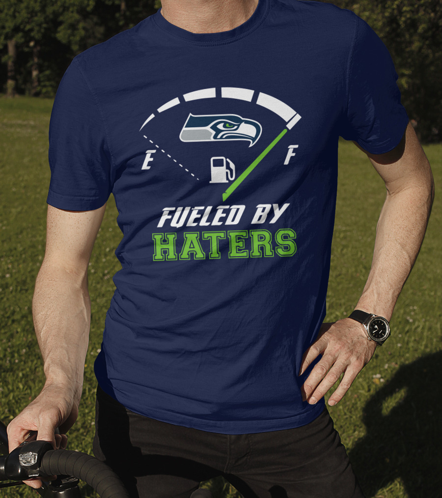 Seattle Seahawks Fueled By Haters Football Energy Gauge T-Shirt