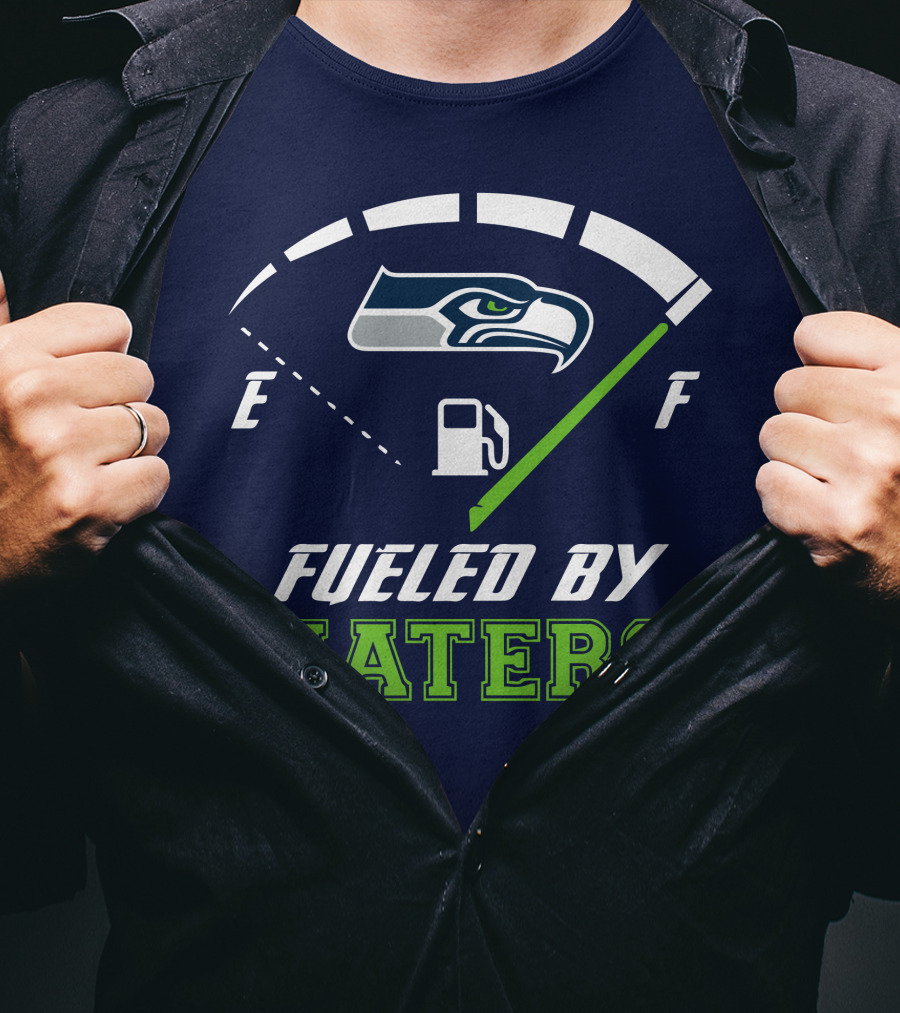 Seattle Seahawks Fueled By Haters Football Energy Gauge T-Shirt
