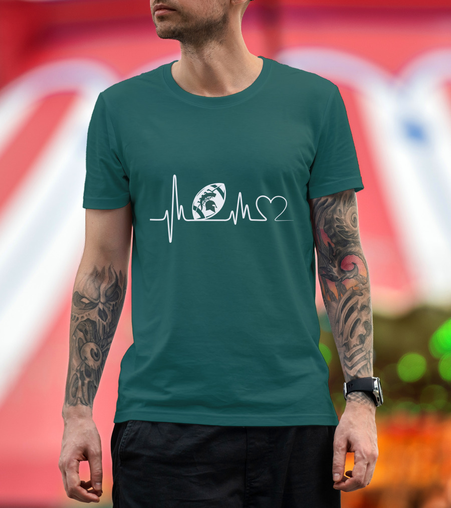 Michigan State Spartans Football Heartbeat T-Shirt
