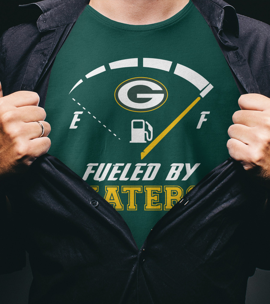 Green Bay Packers Fueled By Haters Fuel Gauge T-Shirt