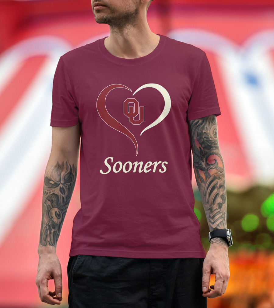 Sooners OU Heart T-Shirt