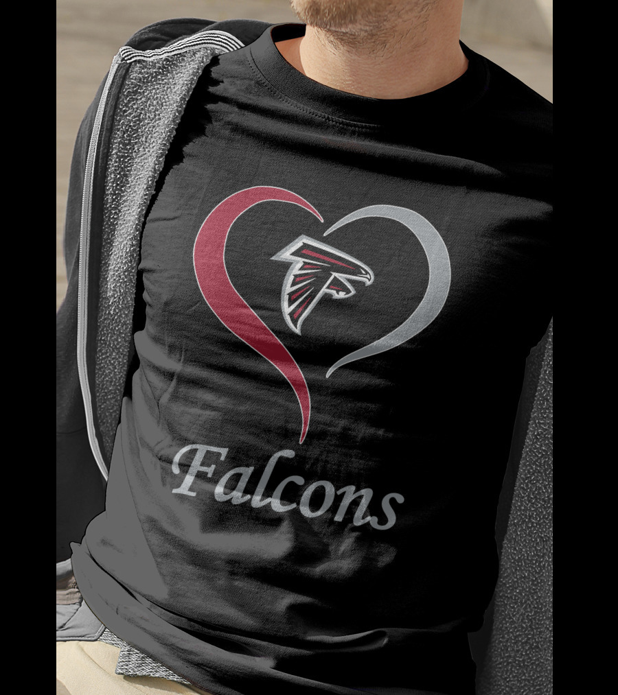 Atlanta Falcons Heart T-Shirt
