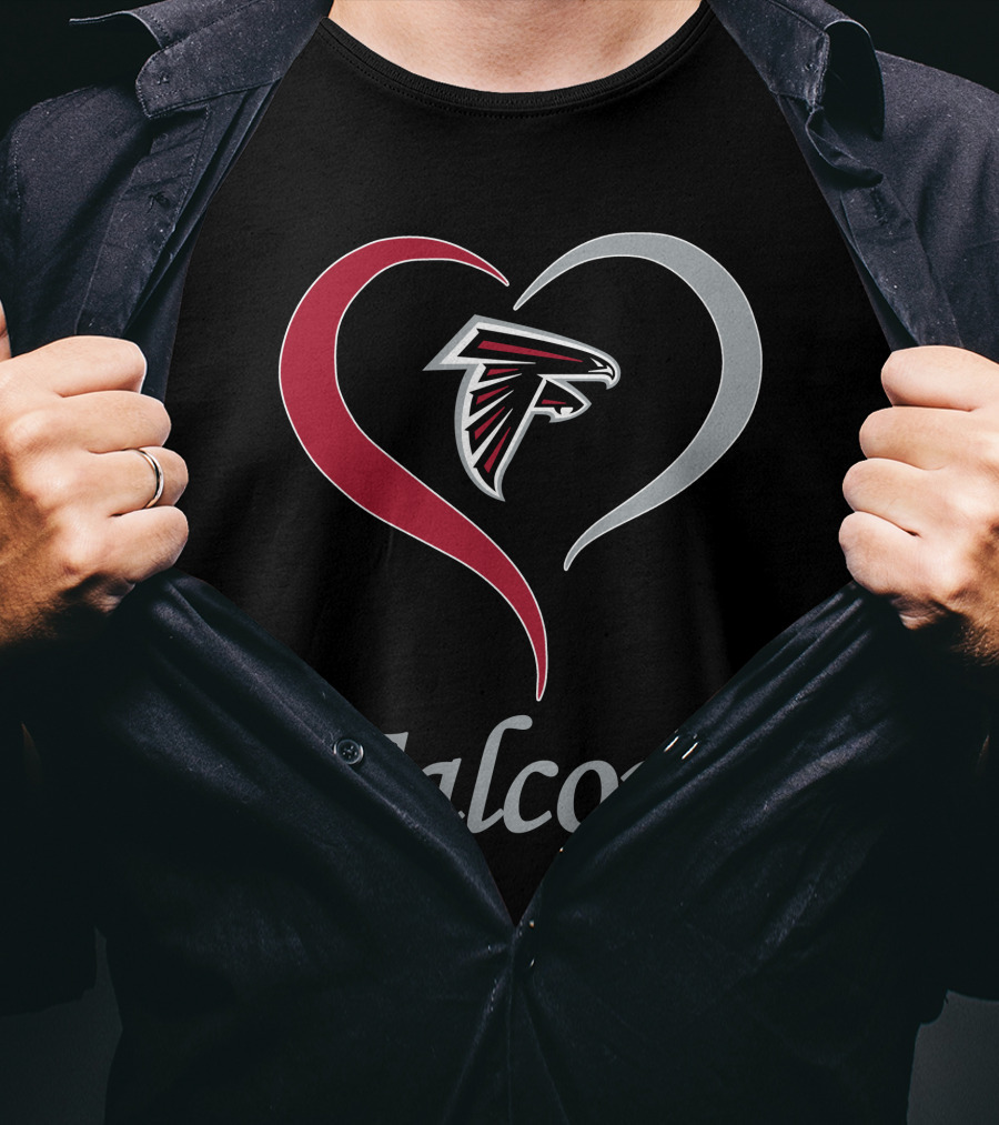 Atlanta Falcons Heart T-Shirt