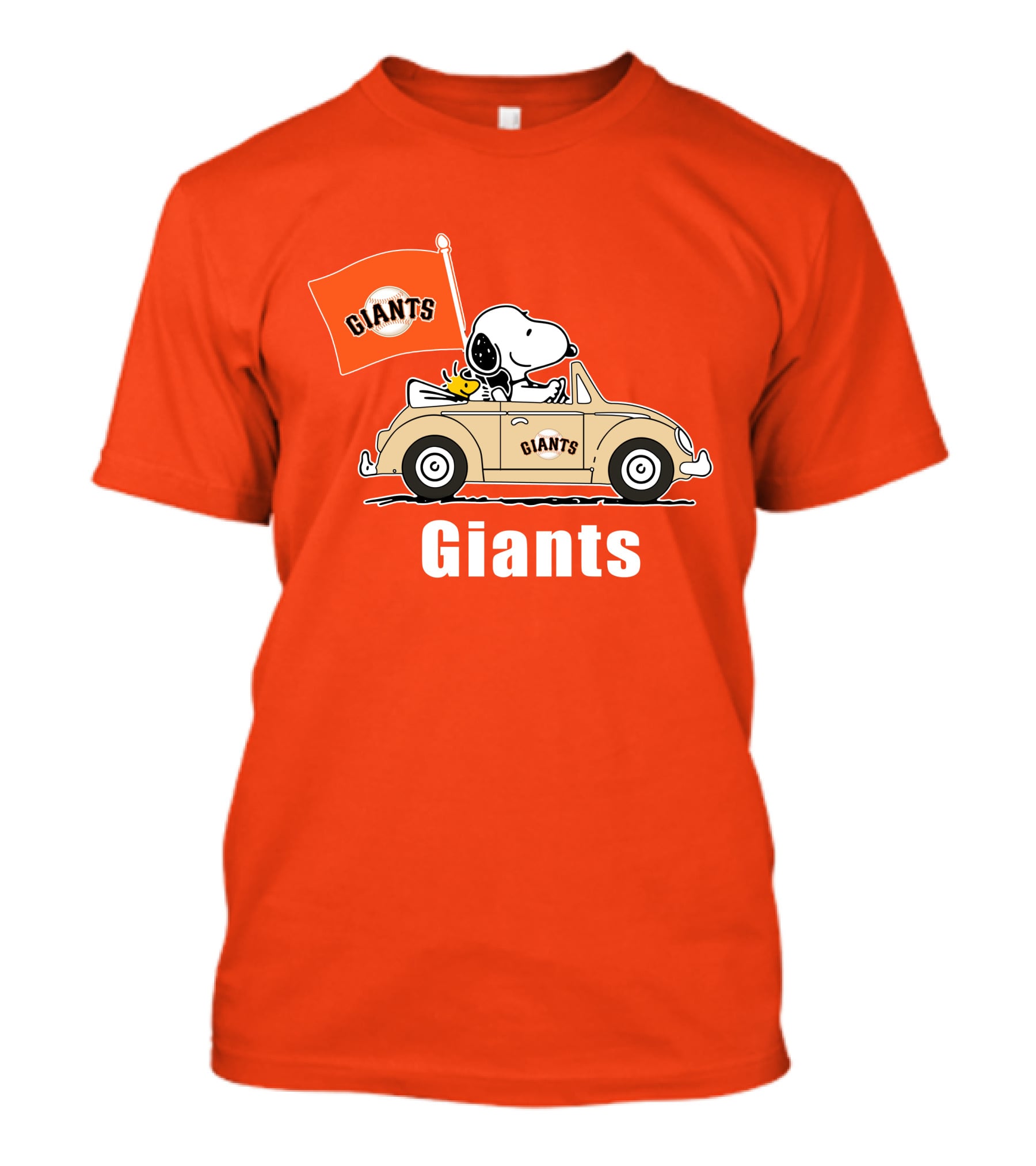 Giants Snoopy Car Adventure T-Shirt