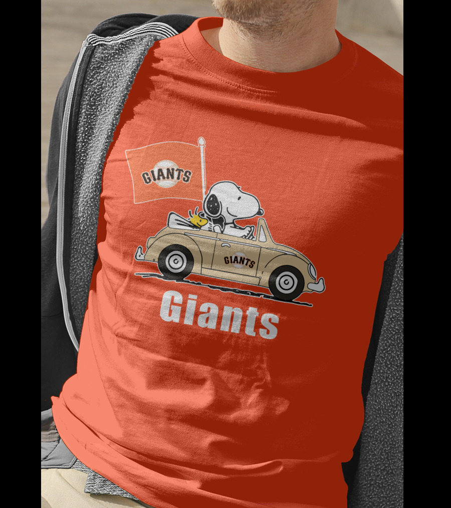 Giants Snoopy Car Adventure T-Shirt