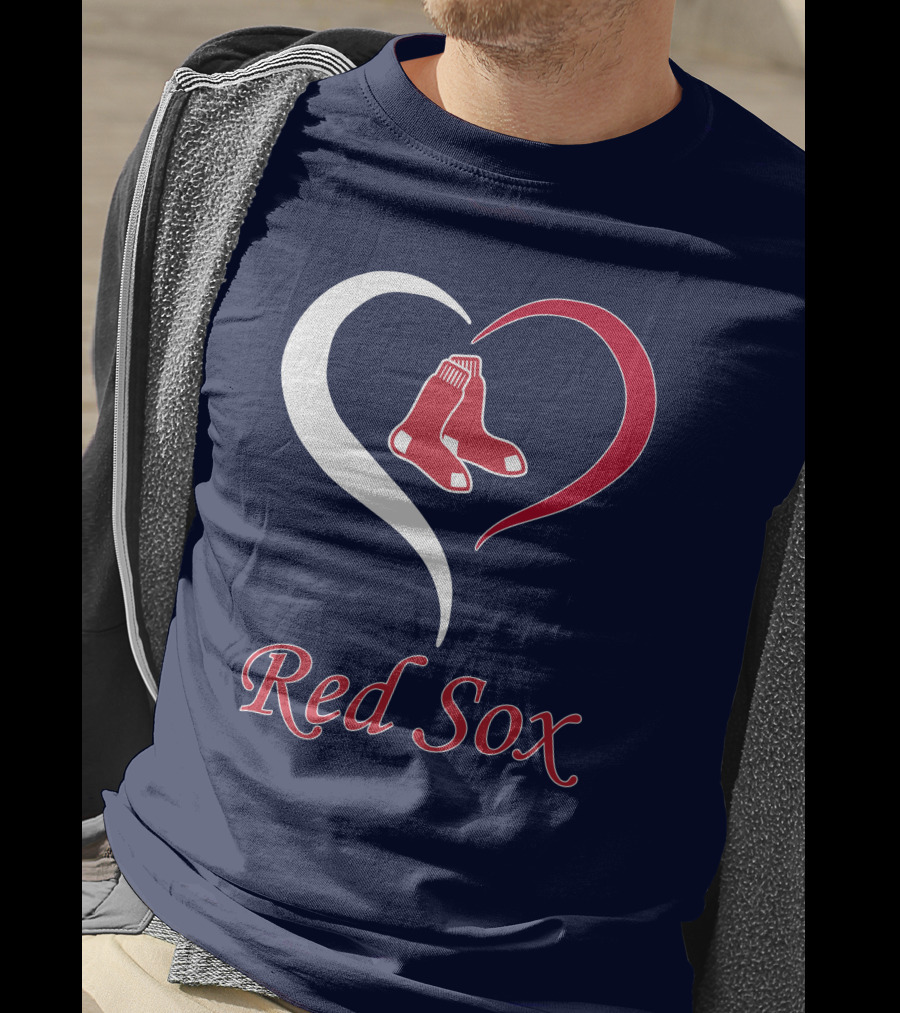 Red Sox Heart Logo Boston Pride T-Shirt