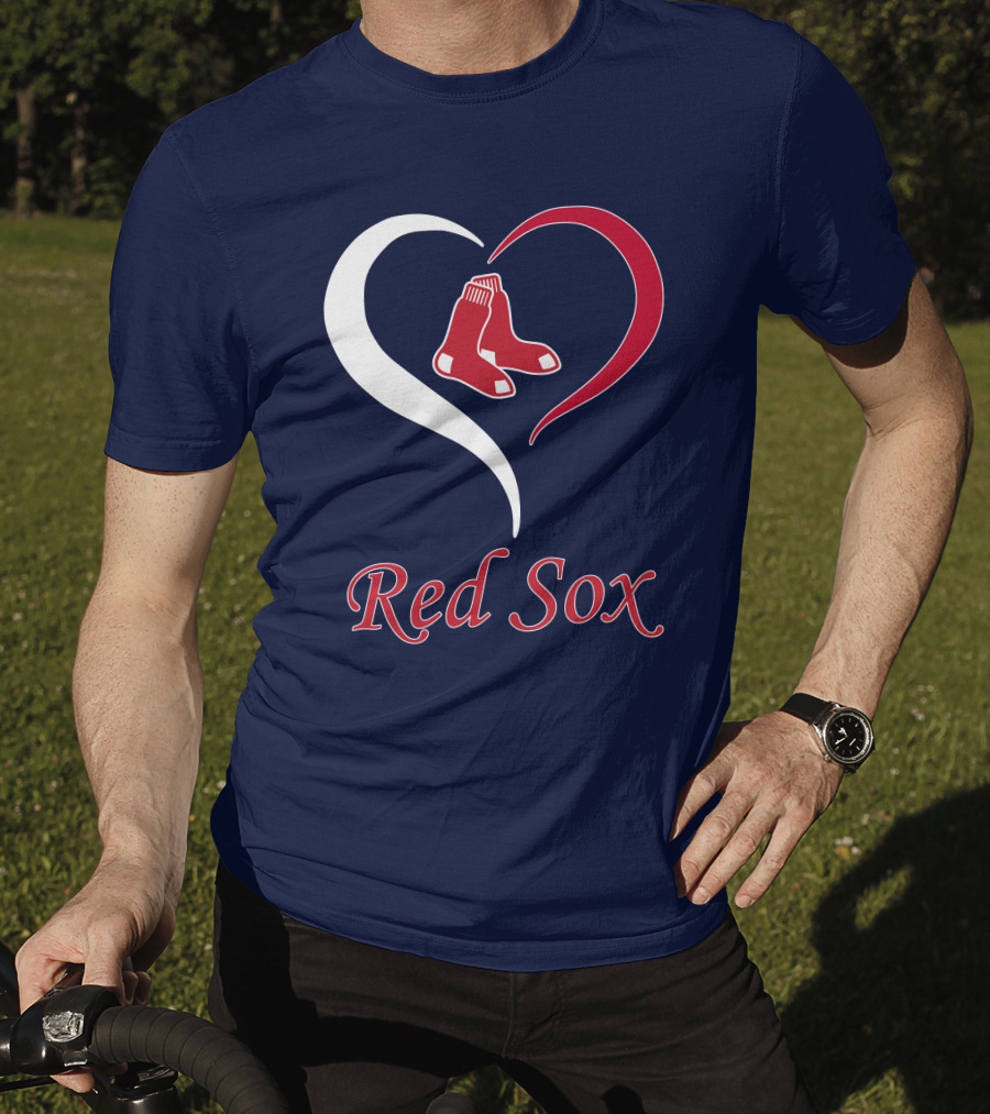 Red Sox Heart Logo Boston Pride T-Shirt