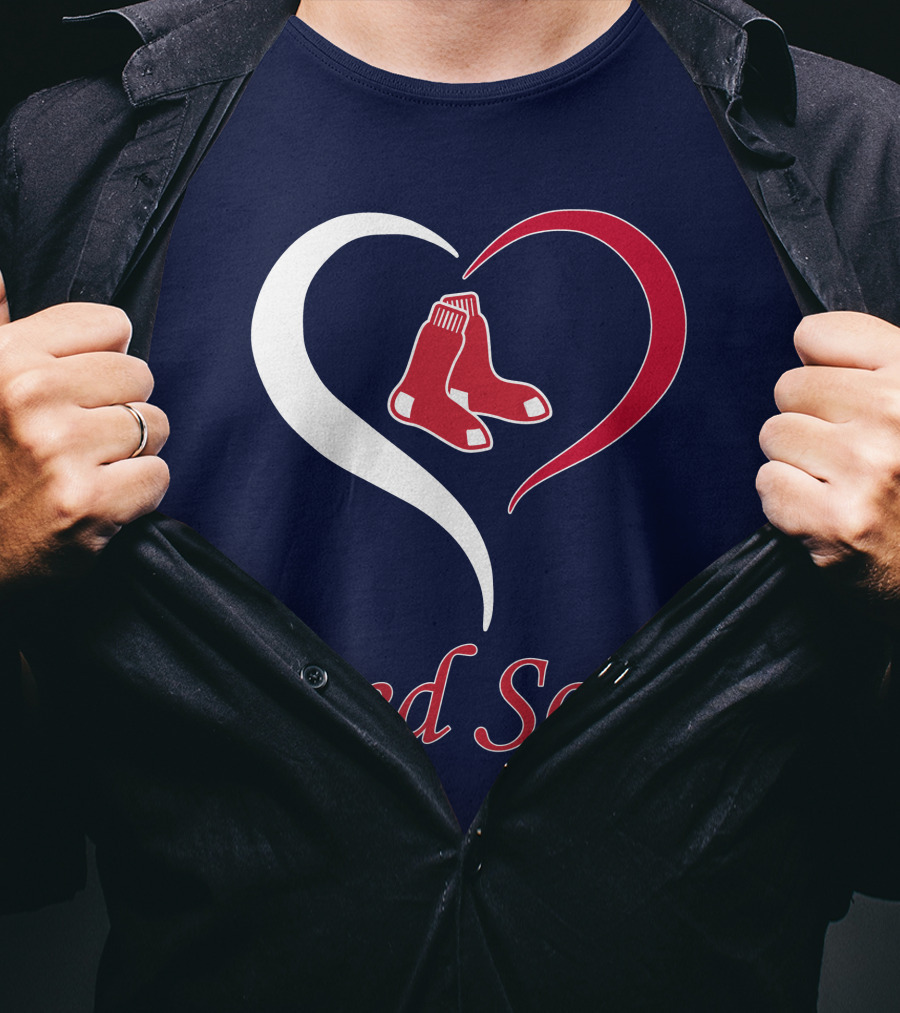 Red Sox Heart Logo Boston Pride T-Shirt